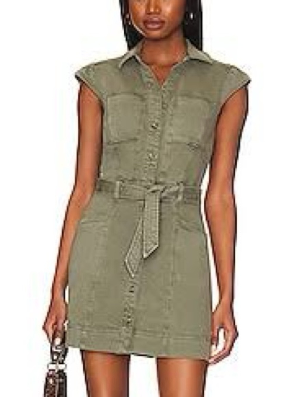 Paige Brand New Jaxsyn dress Army Green 6